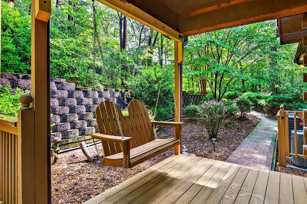 Front porch swing.