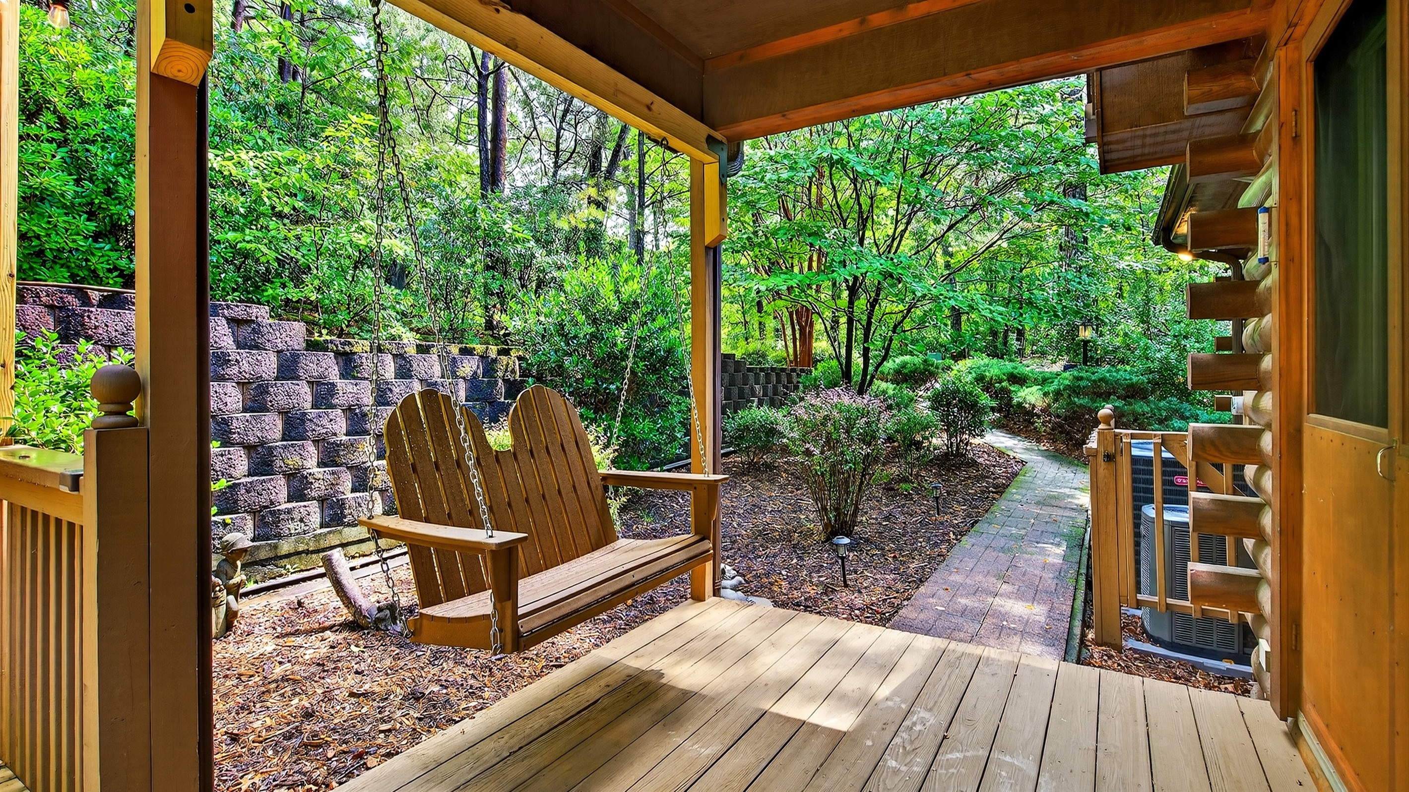 Front porch swing.
