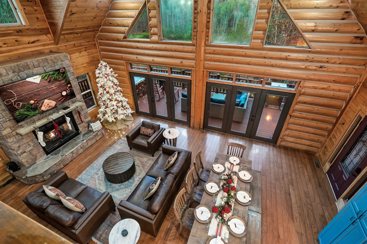 The living space has room for everyone to spend time together