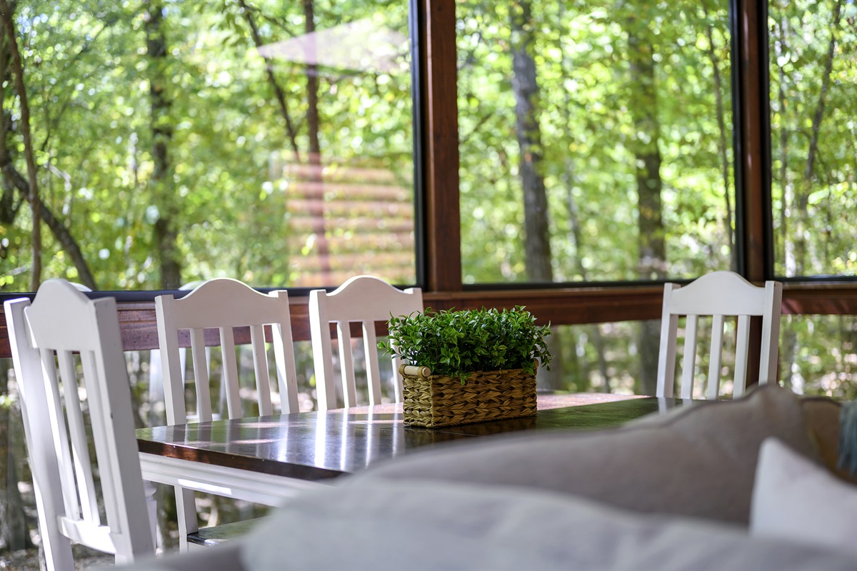 Extra seating for dining or for late night card games..
