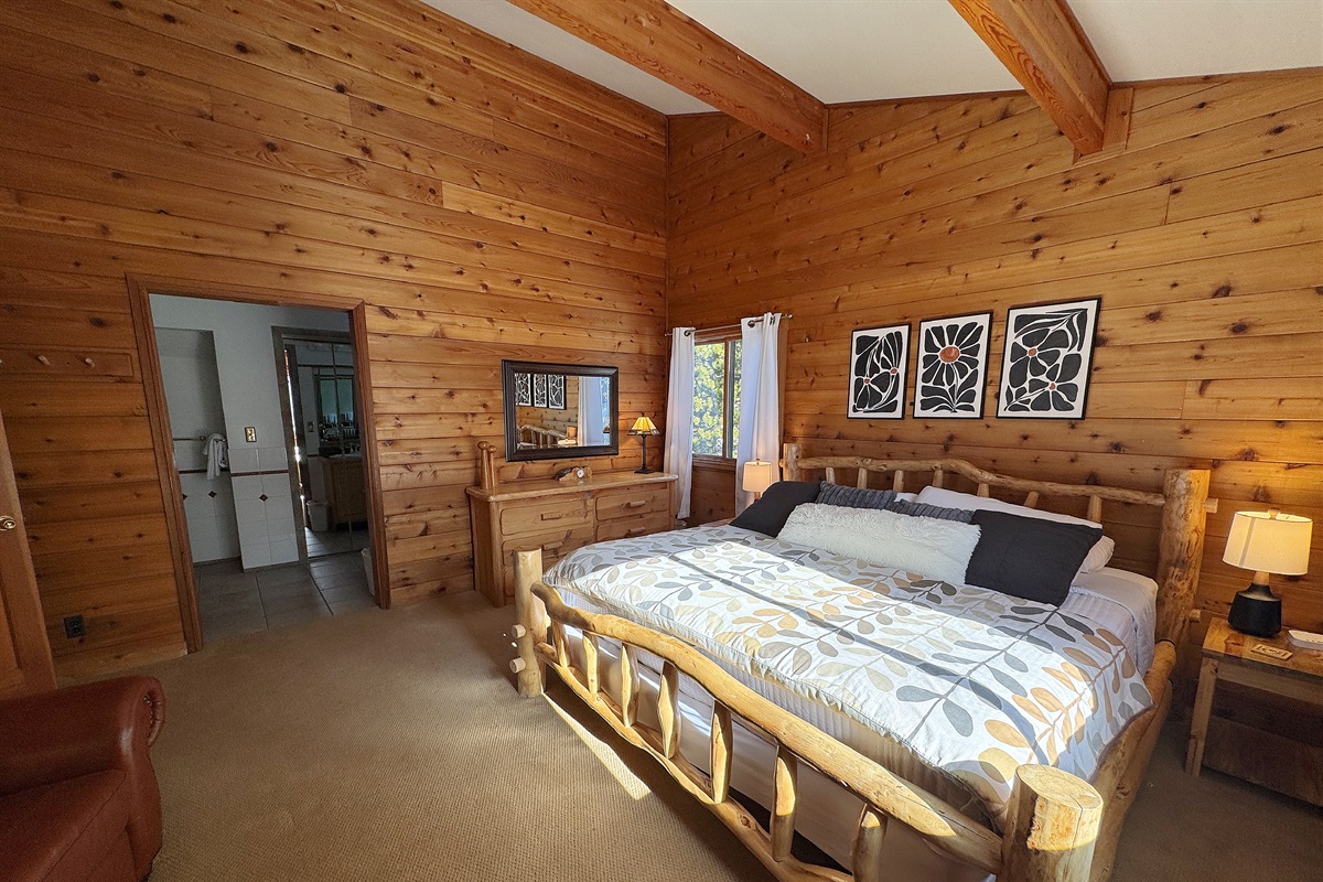 Primary bedroom with attached full bathroom