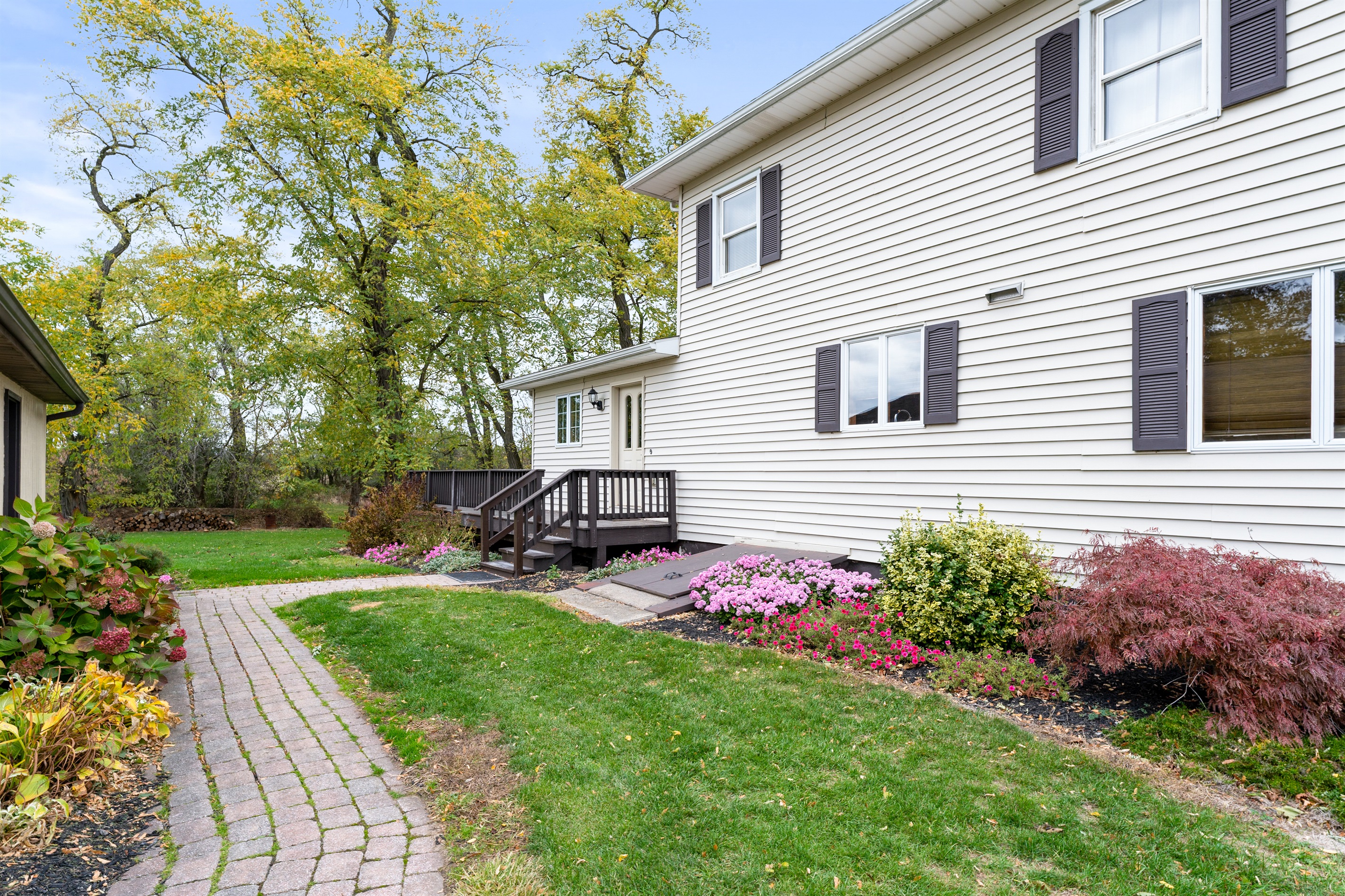 Beautiful landscaping and open walkways invite you to explore and unwind in this quiet escape.