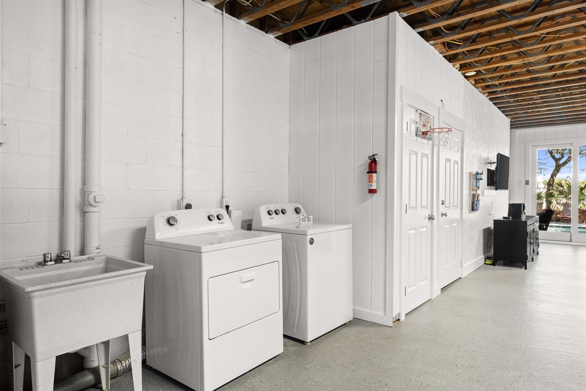 Stay fresh throughout your stay with high-capacity laundry facilities located in the Side B Lower Level Lounge.