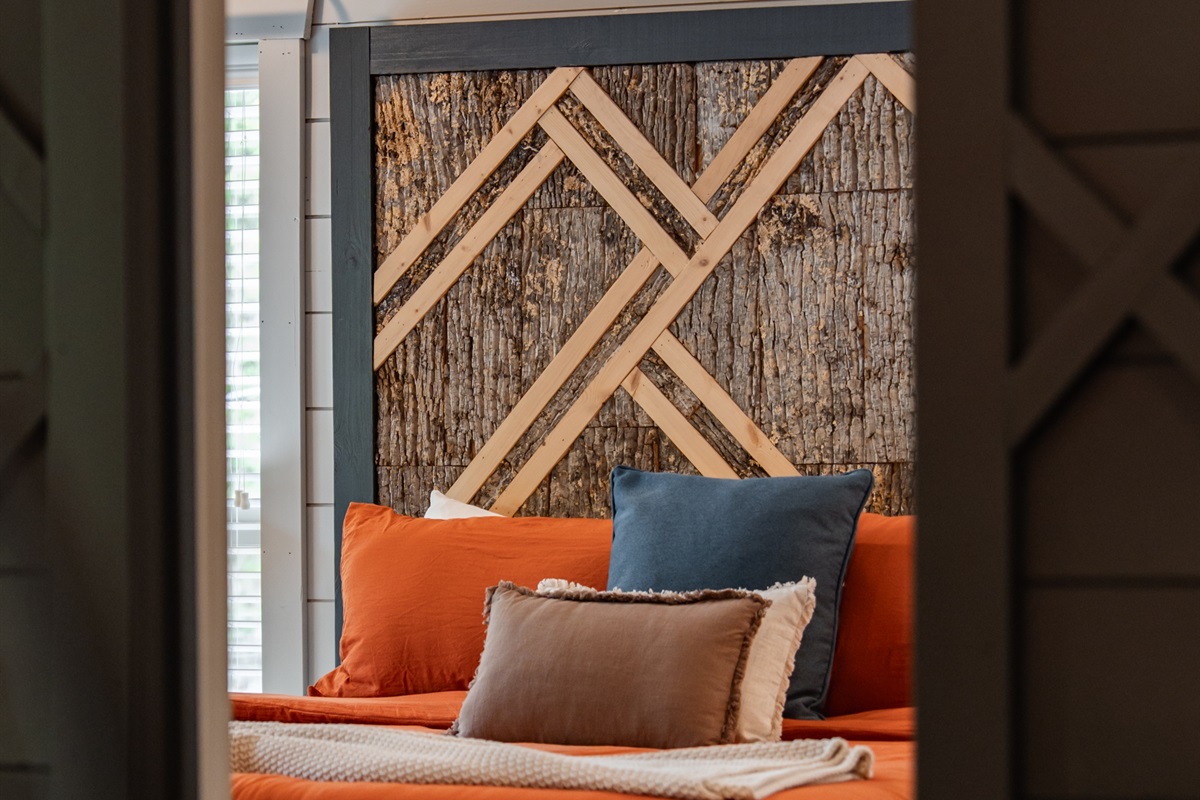 Master suite off the living area.