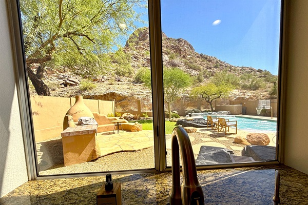 Amazing view from kitchen sink