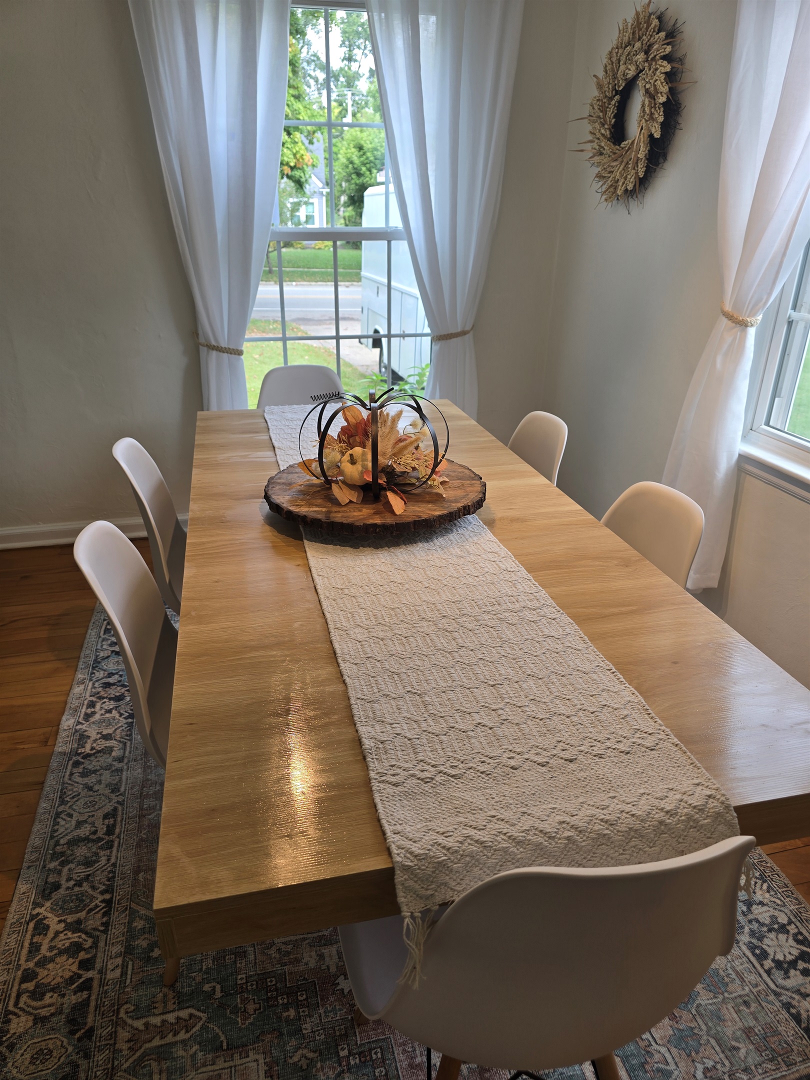 Fresh, Clean, and Ready to Gather Whether it’s game night, a cozy dinner, or morning coffee with conversation—this table sets the stage for connection, comfort, and good times.