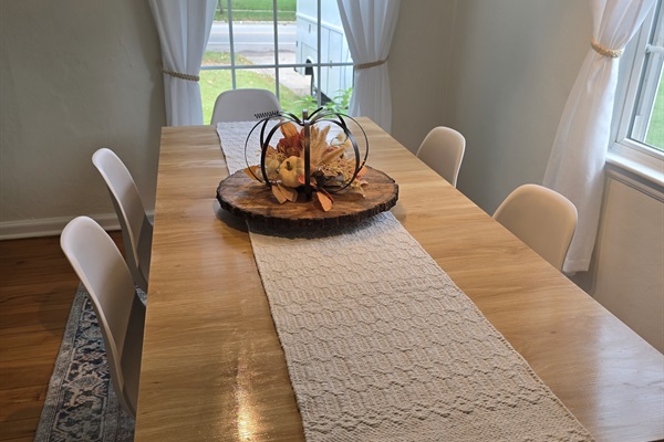 Fresh, Clean, and Ready to Gather Whether it’s game night, a cozy dinner, or morning coffee with conversation—this table sets the stage for connection, comfort, and good times.