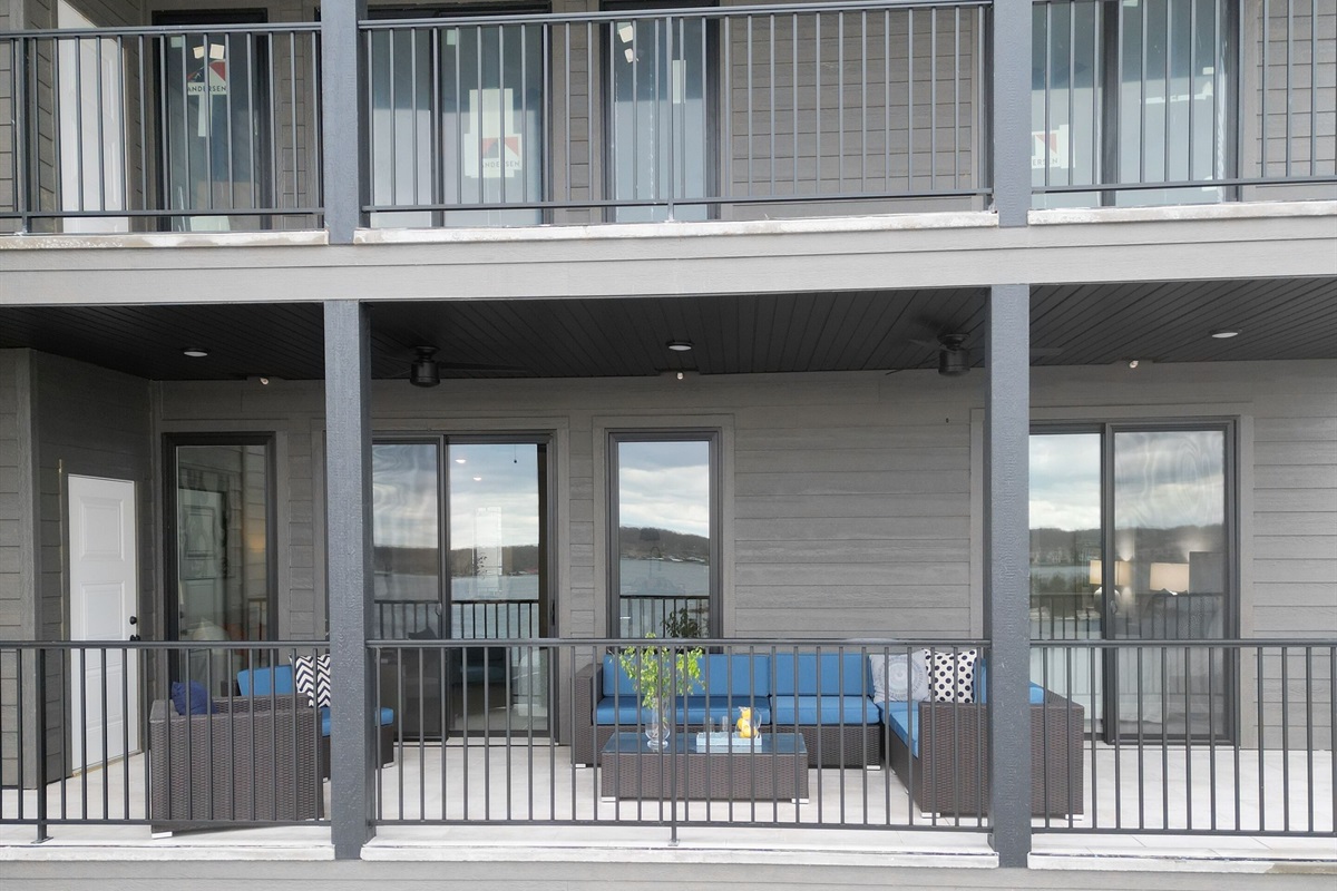 Extra seating on the patio