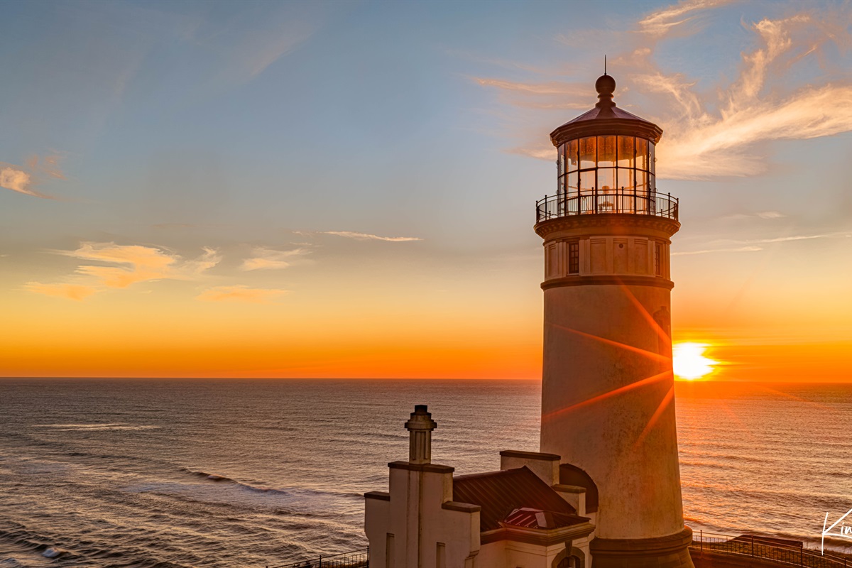 North Head Lighthouse on a crisp, gorgeous February evening!