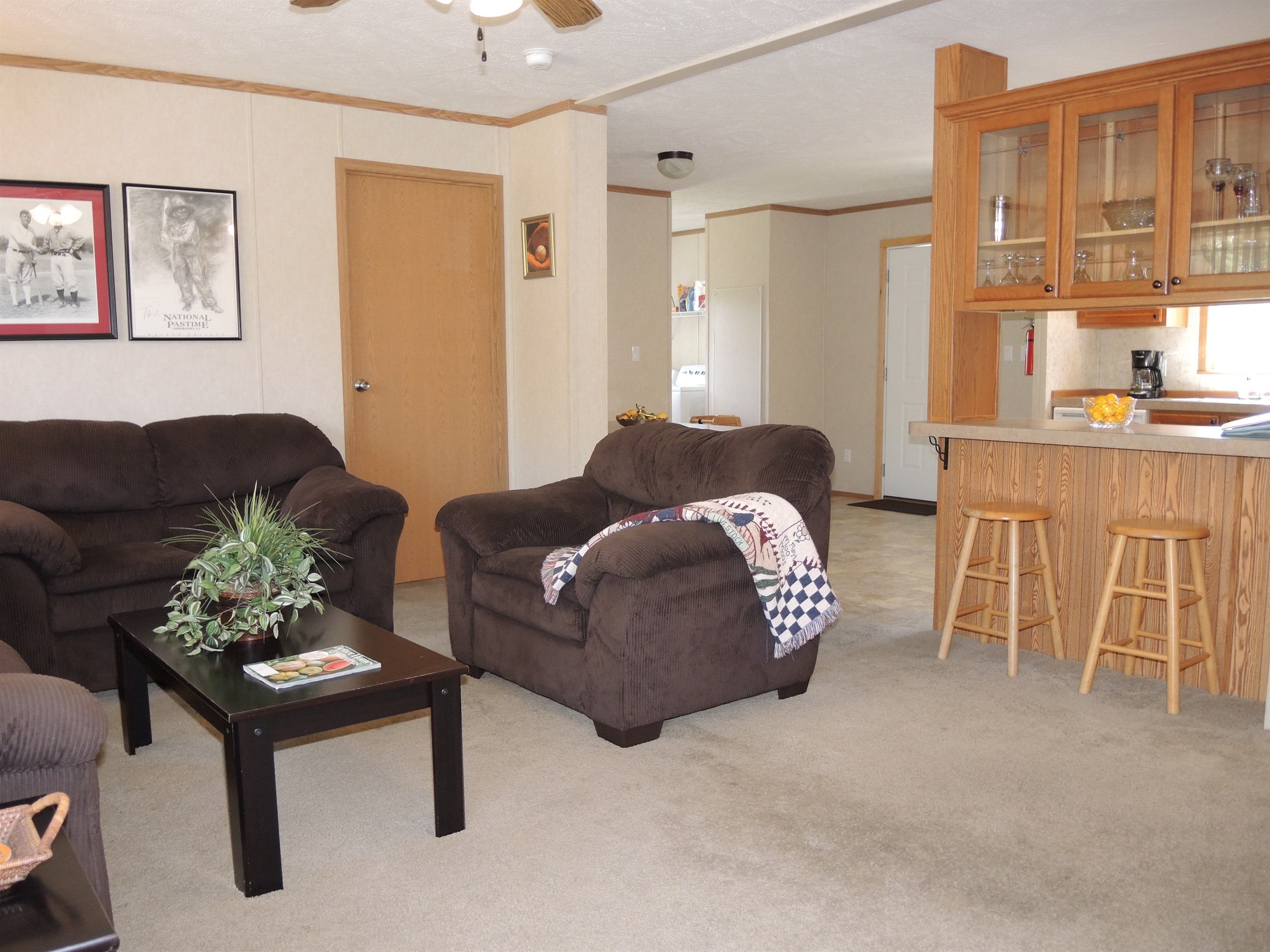 Living room to kitchen