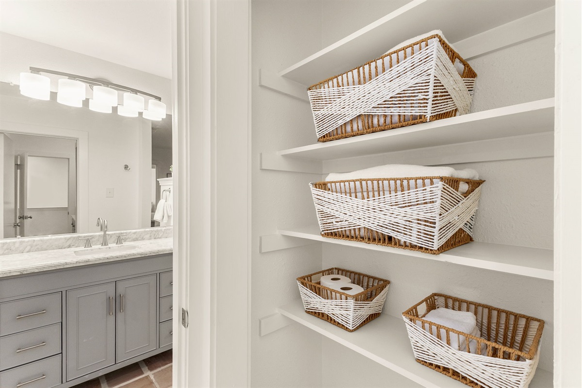 Abundant cabinet storage