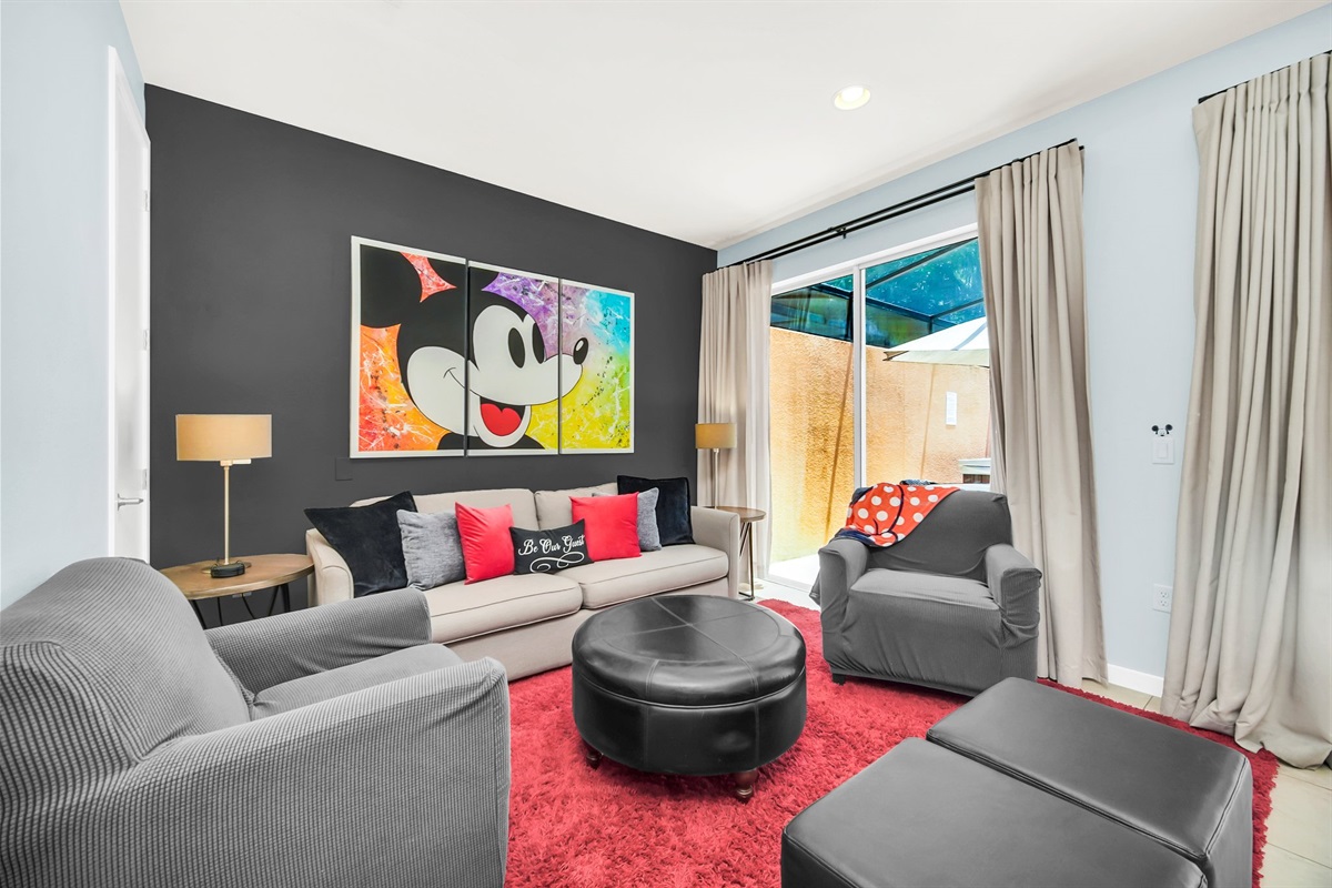 Enjoy the company of family and friends with ample seating