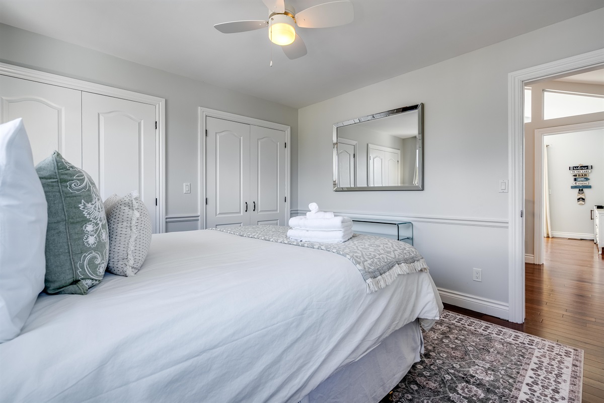 A Queen Bed, makes for the best mornings.