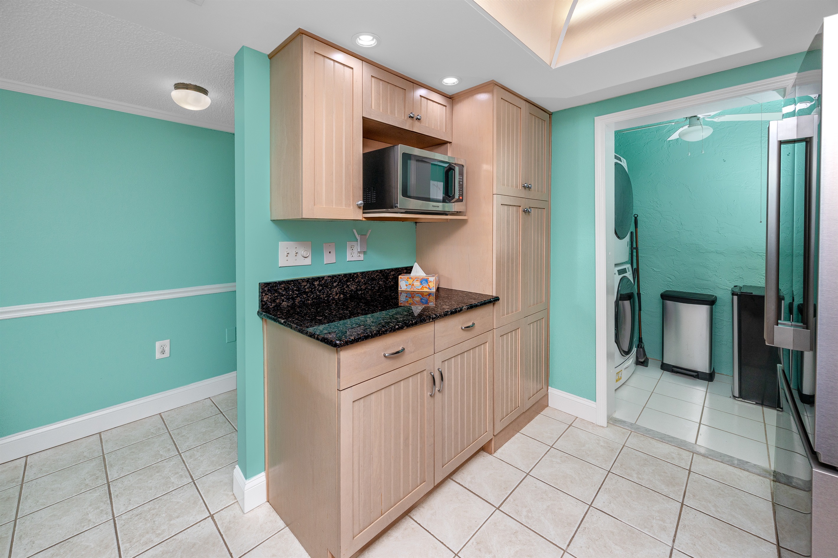 Well stocked Kitchen and Laundry