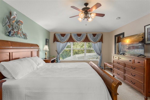 Primary King Suite - Overlooking Pond & Pool