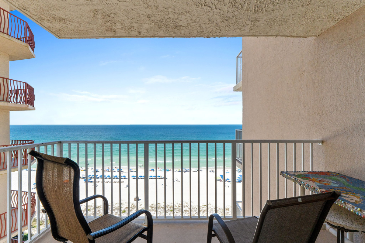 Bedroom 3's private balcony
