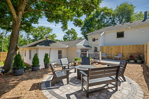 FIrepit patio & deck