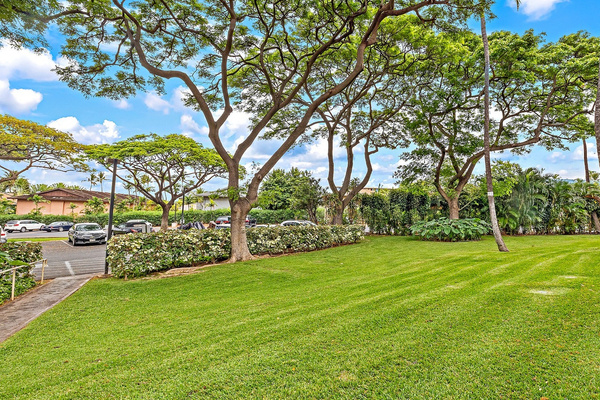 Garden view from the lanai