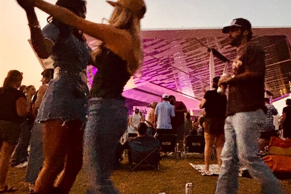  A summer night well spent — dancing, music, and memories Hoosier style at White River State Park Amphitheater - Indy’s version of Central Park.