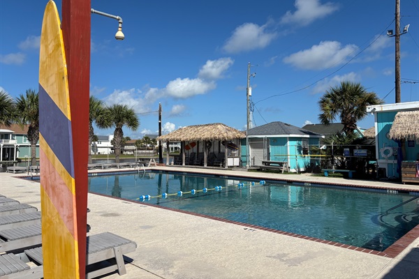 The neighborhood pool is available for purchase of passes.