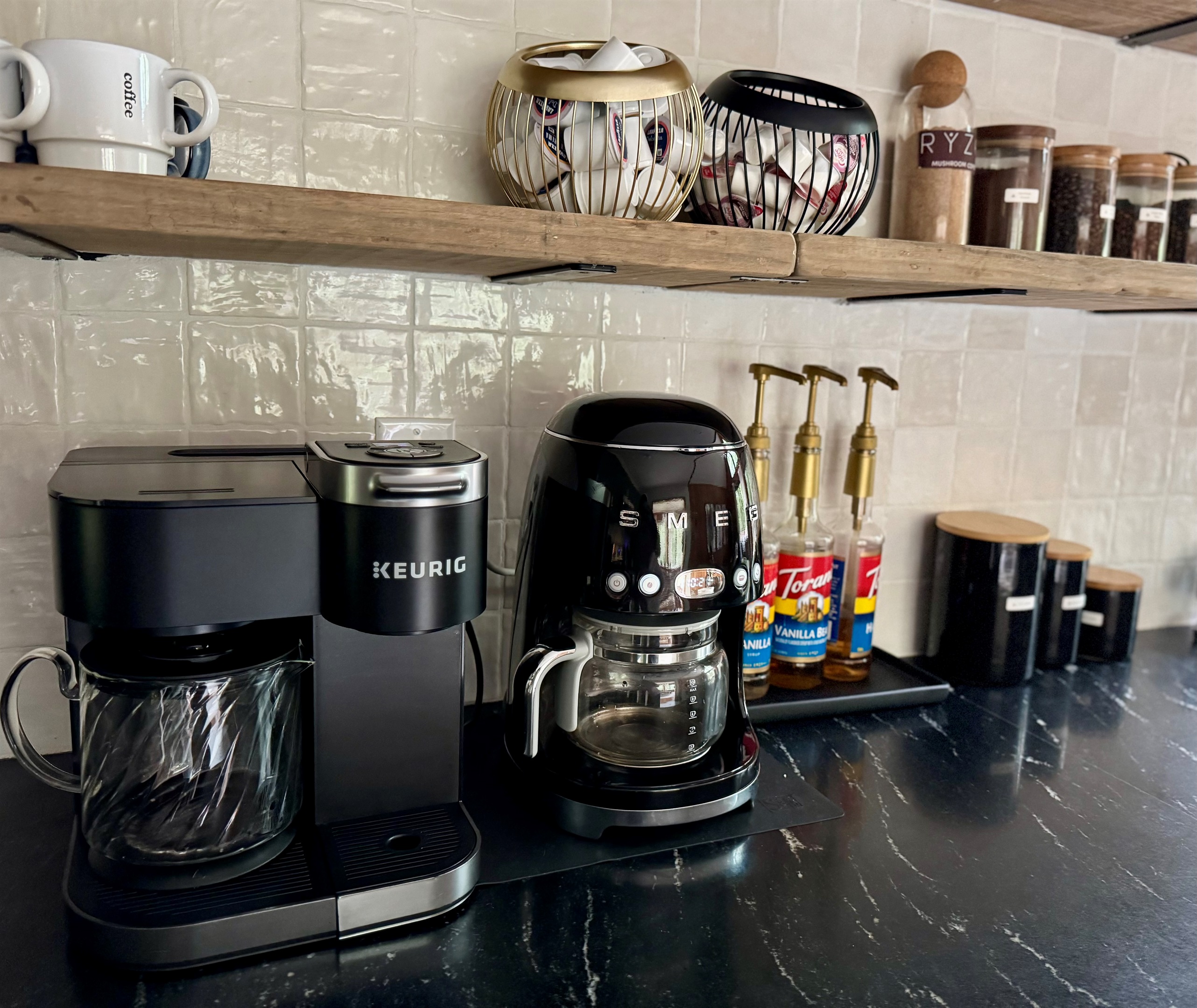 Which brews the better cup, Smeg or Keurig? You decide.  
