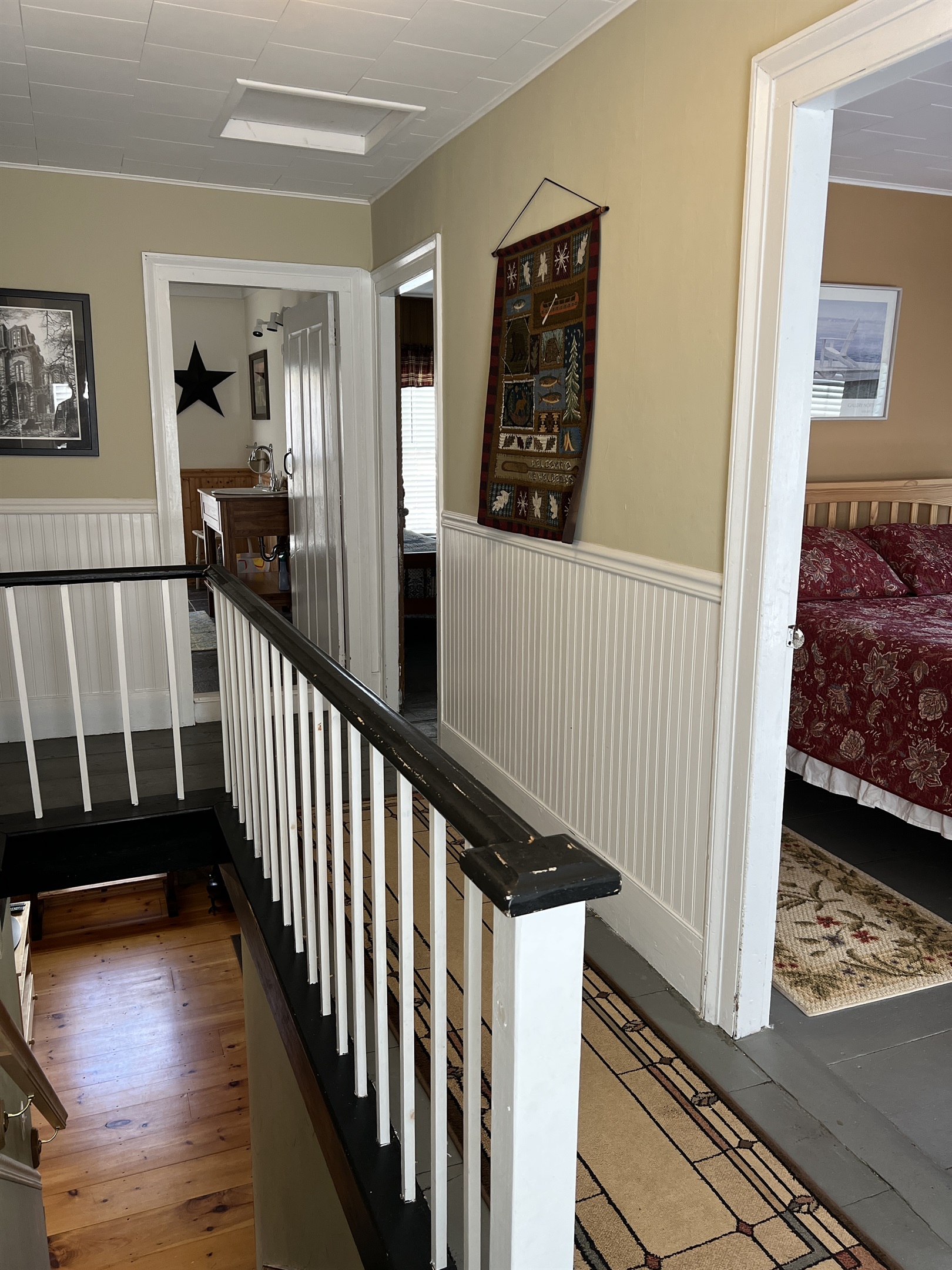 2nd Floor hallway and stairwell.