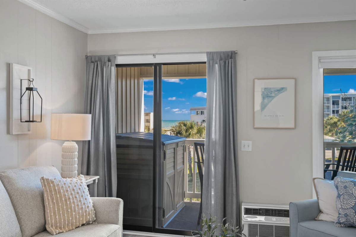 Private Entrance to Balcony from Master Bedroom