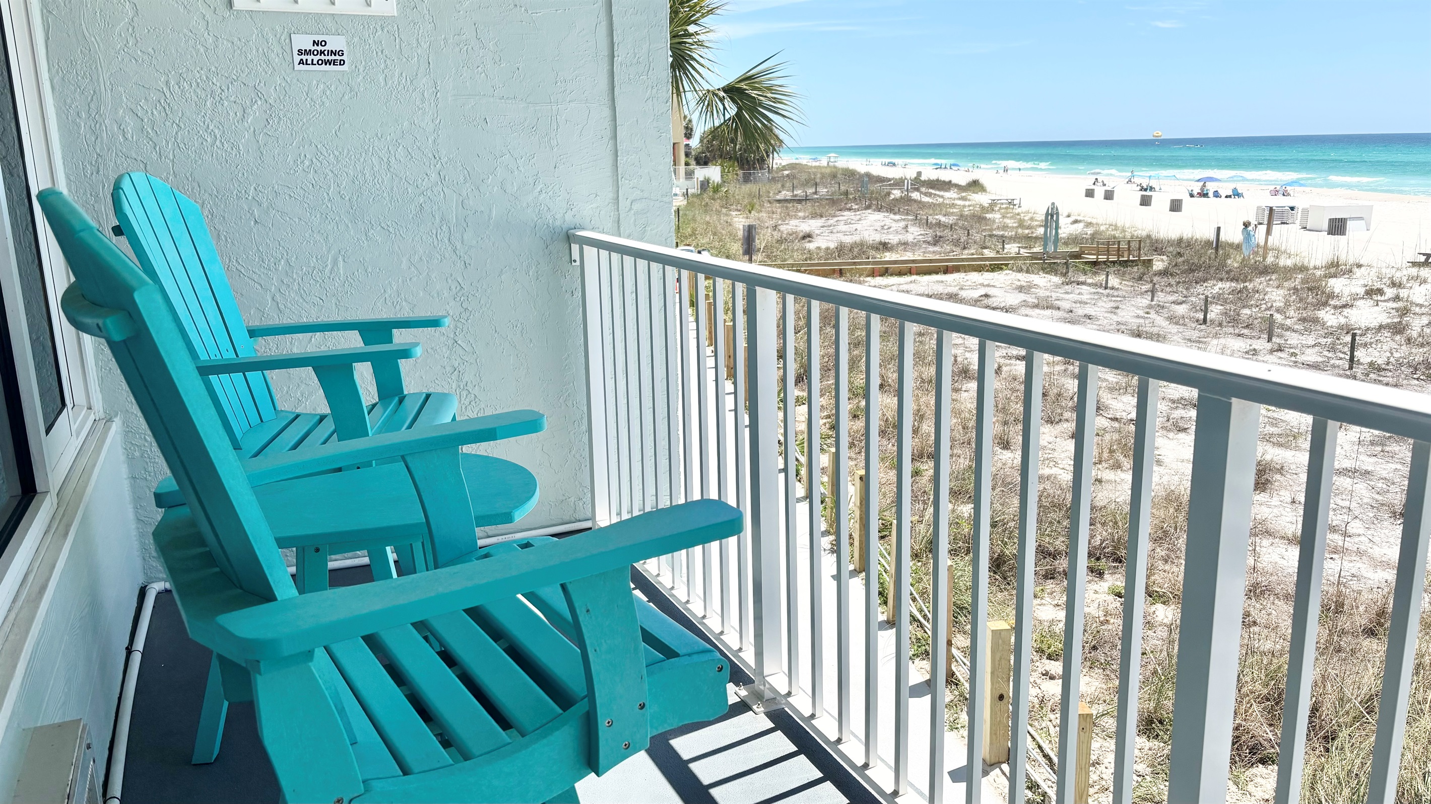 This is your actual view from the private balcony.