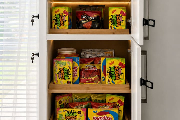 Concession stand available in addition to the movie theater room! (Guests will have the option to purchase Movie night bundles and access them on their own at the property)