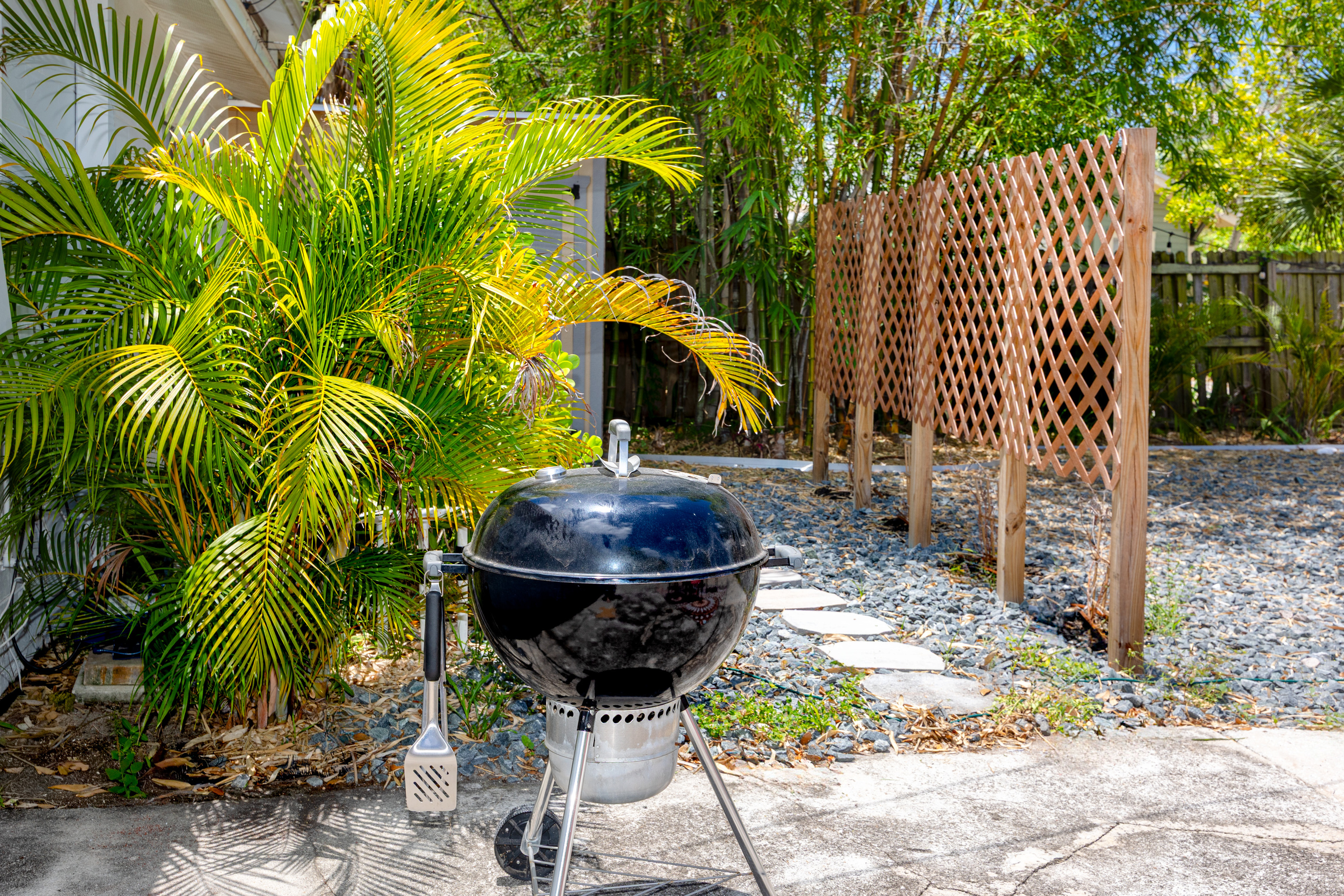 Spend the nights grilling in the beautiful backyard