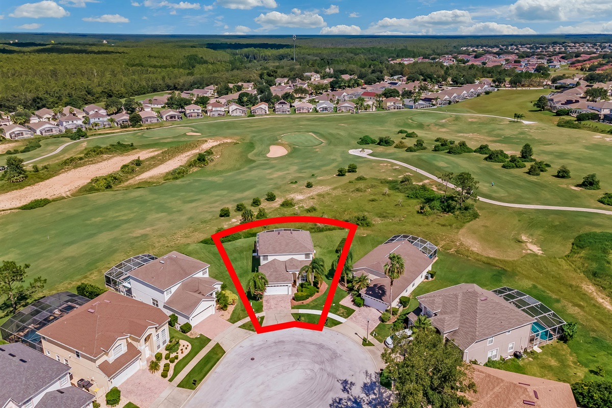 Stunning location looking out onto the golf course!