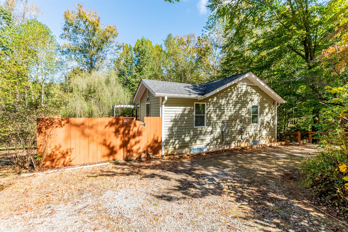 Entryway: Embrace nature in this secluded gem surrounded by lush greenery!