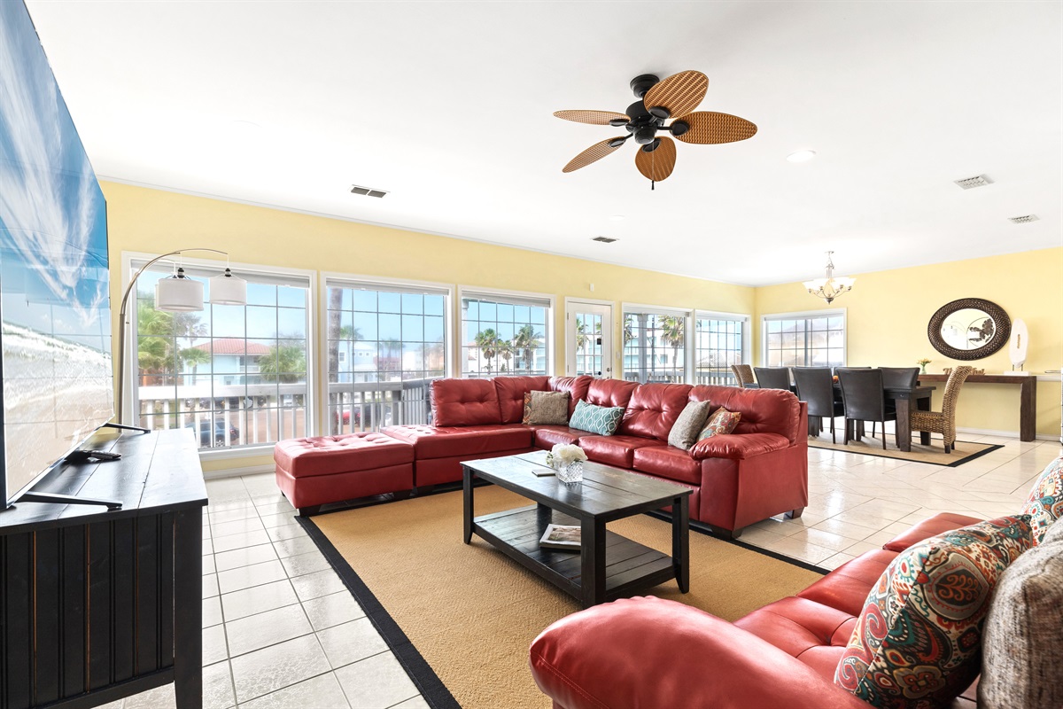 With an open floorplan, including the living room, the dining area, and the kitchen, our second floor is the ultimate place for the family to gather altogether.