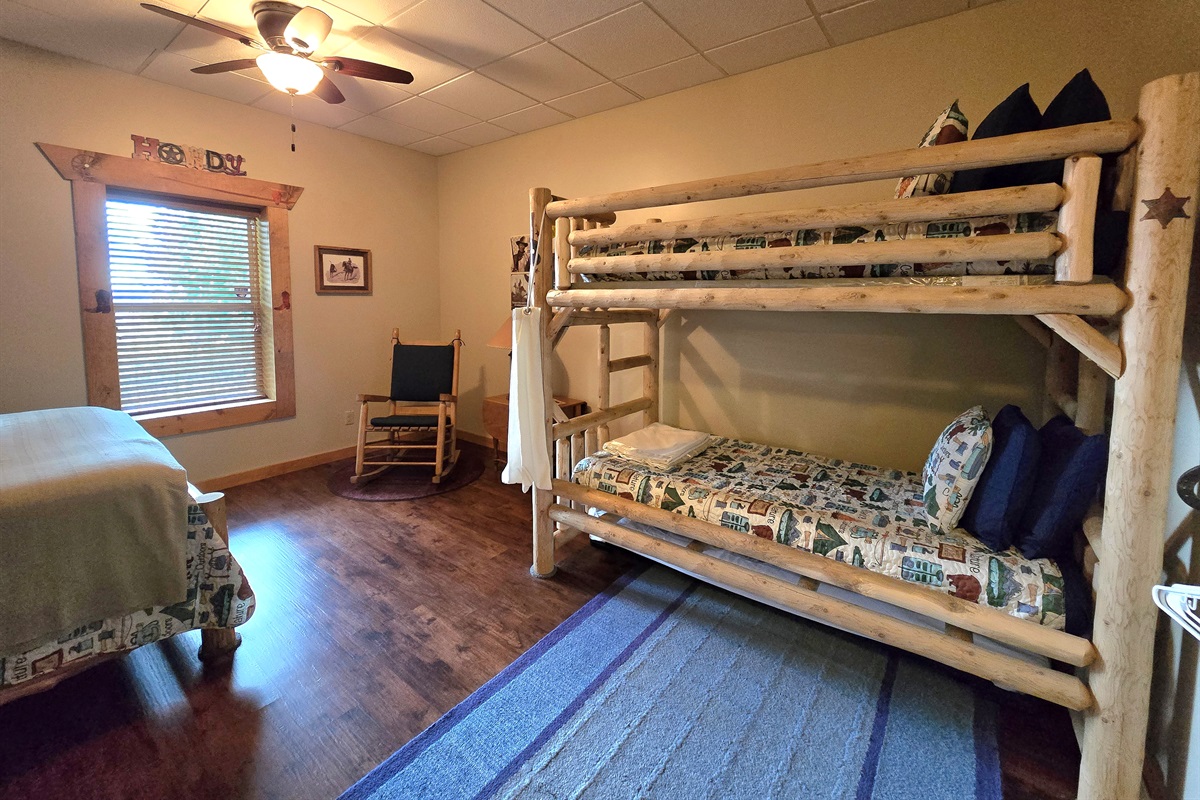 Twin bunks with trundle