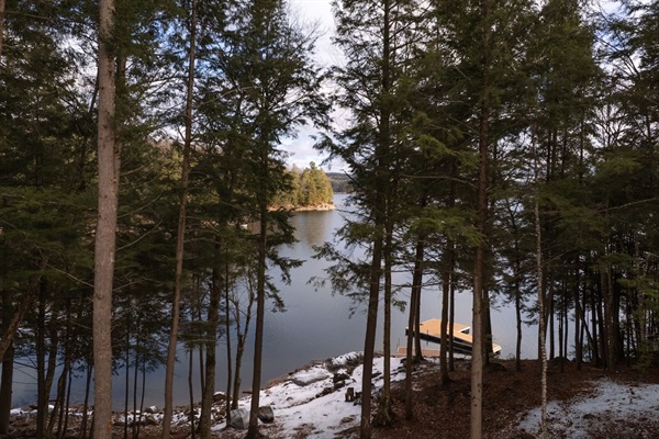 Lake view from upper deck dock access