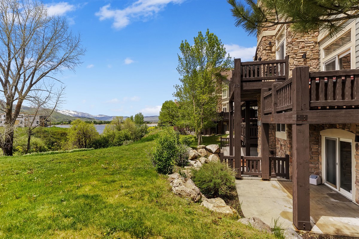 View of Pineview Reservoir from your backyard.