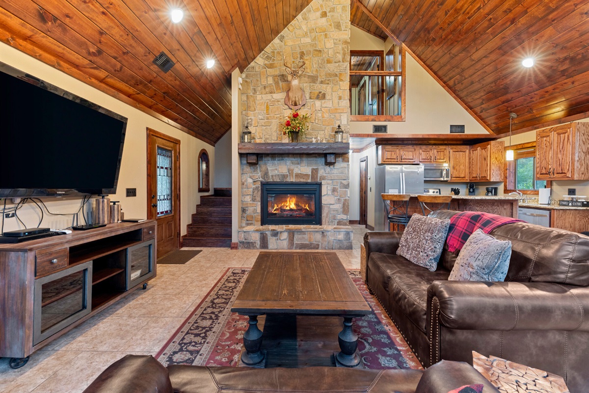 Fireplace nights and movie marathons—welcome to your living room.