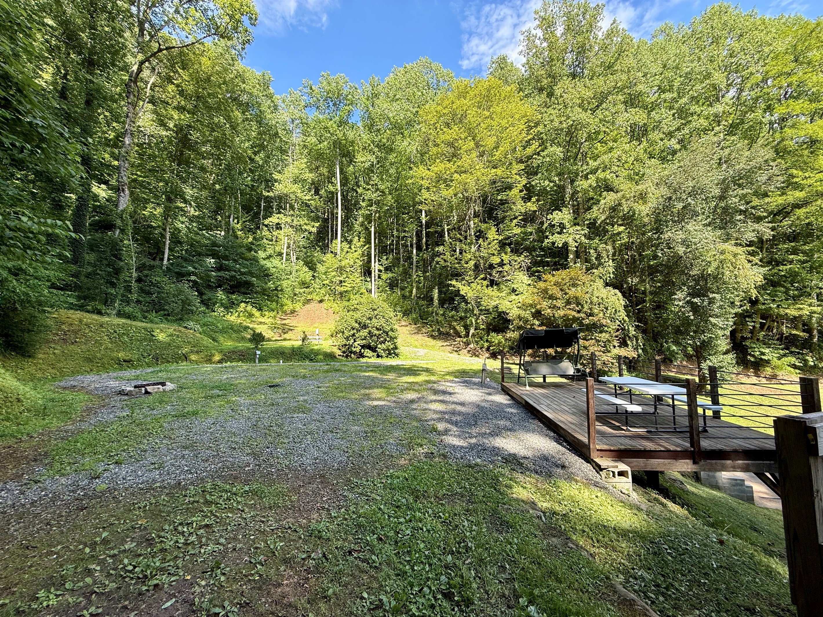 Sites 1 & 2: Secluded enough to hear the wind in the trees, close enough to walk over for s’mores.