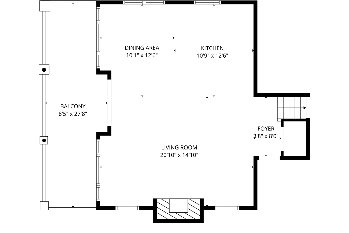 Detailed floor plan
