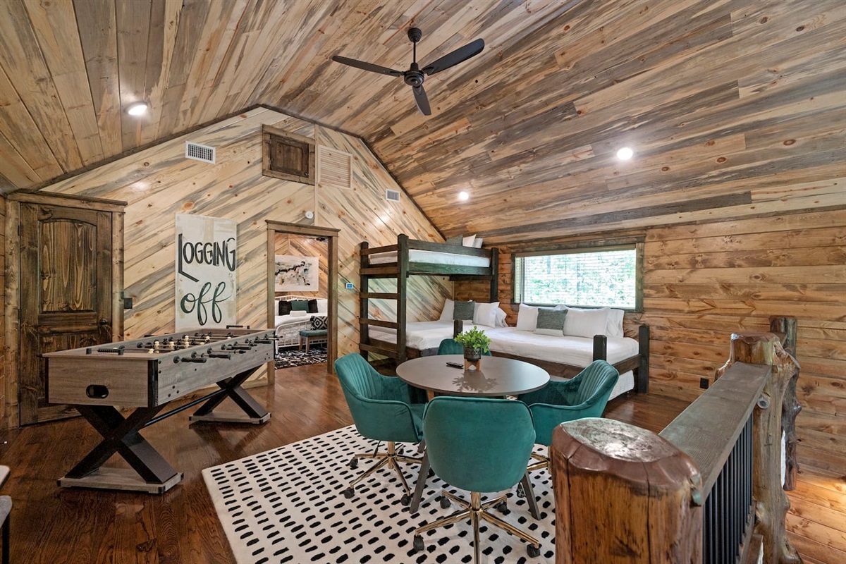 Create lasting memories in a playful loft space packed with foosball, puzzles, and arcade thrills.