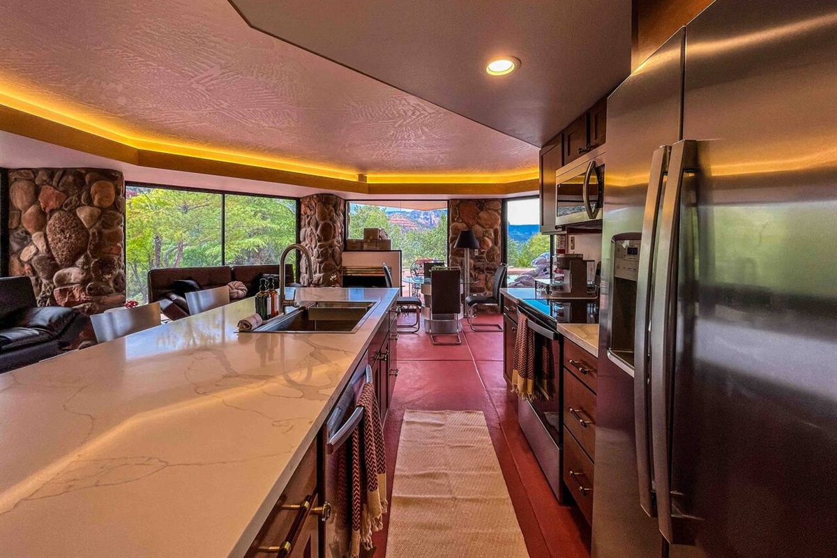 Galley style kitchen 