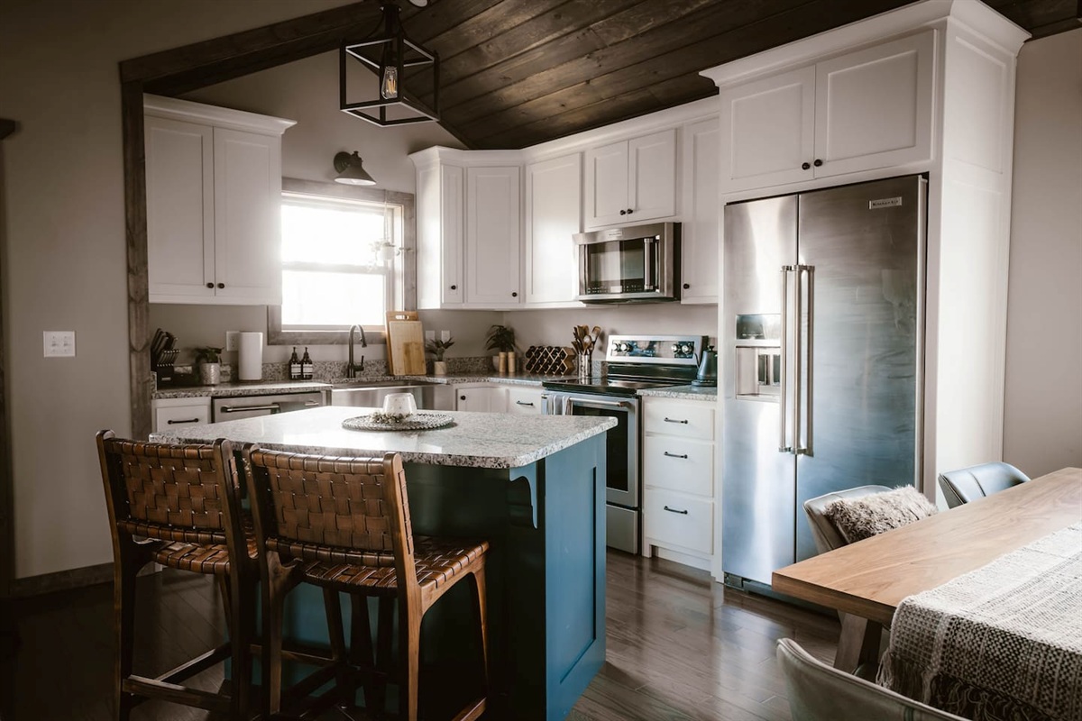 Fully stocked kitchen to cook like home or better!