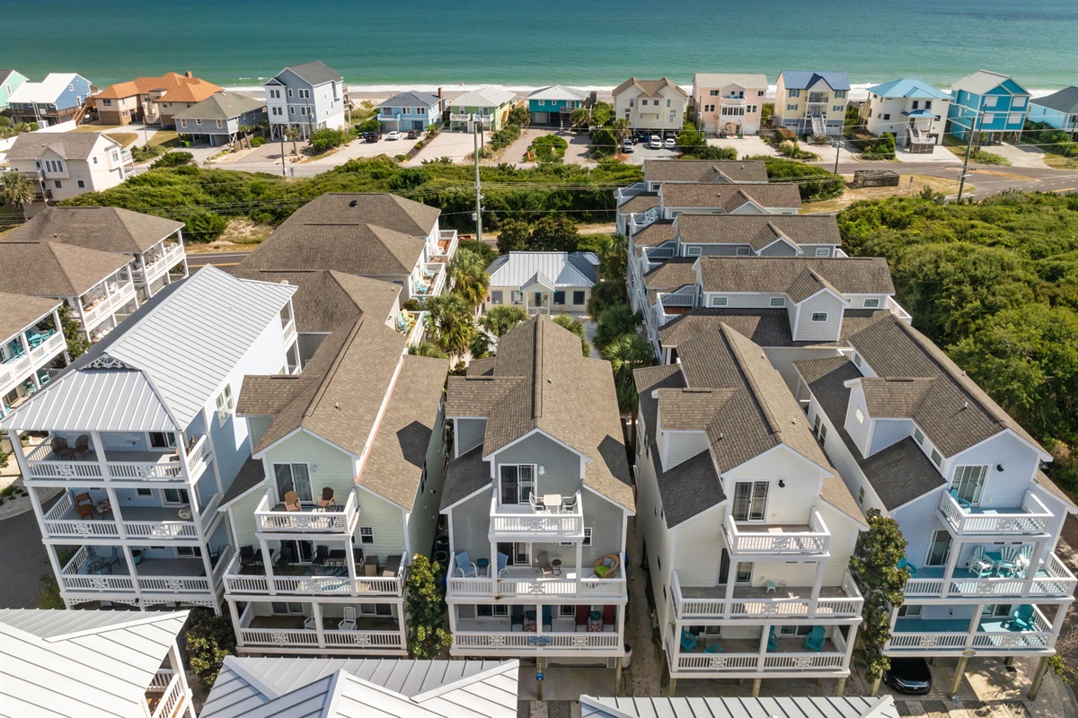 The property is about 300 yards from the beach