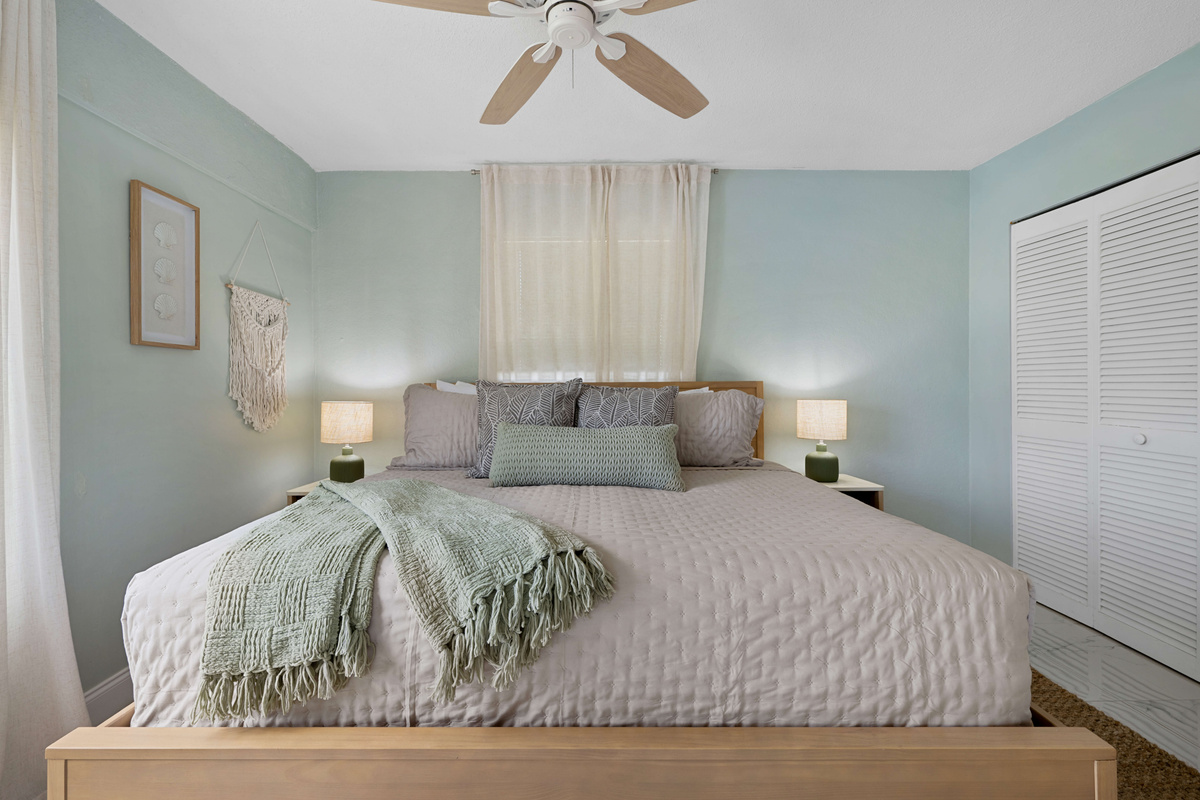 Enjoy restful nights in this beautifully appointed island retreat.