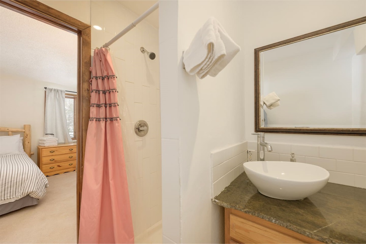 Bath attached to bedroom 8