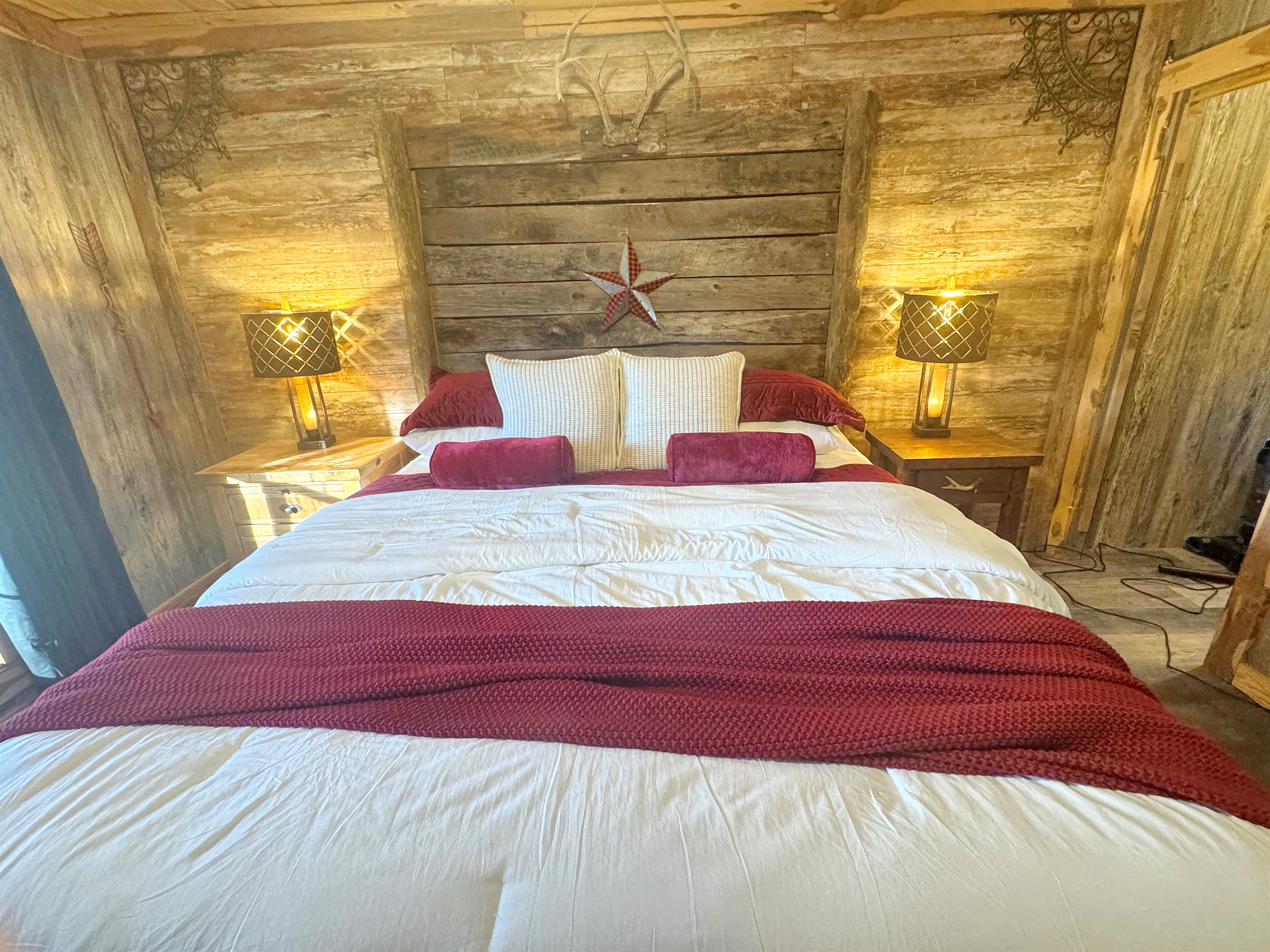 Wake up recharged - literally, with convenient USB bedside lamps.