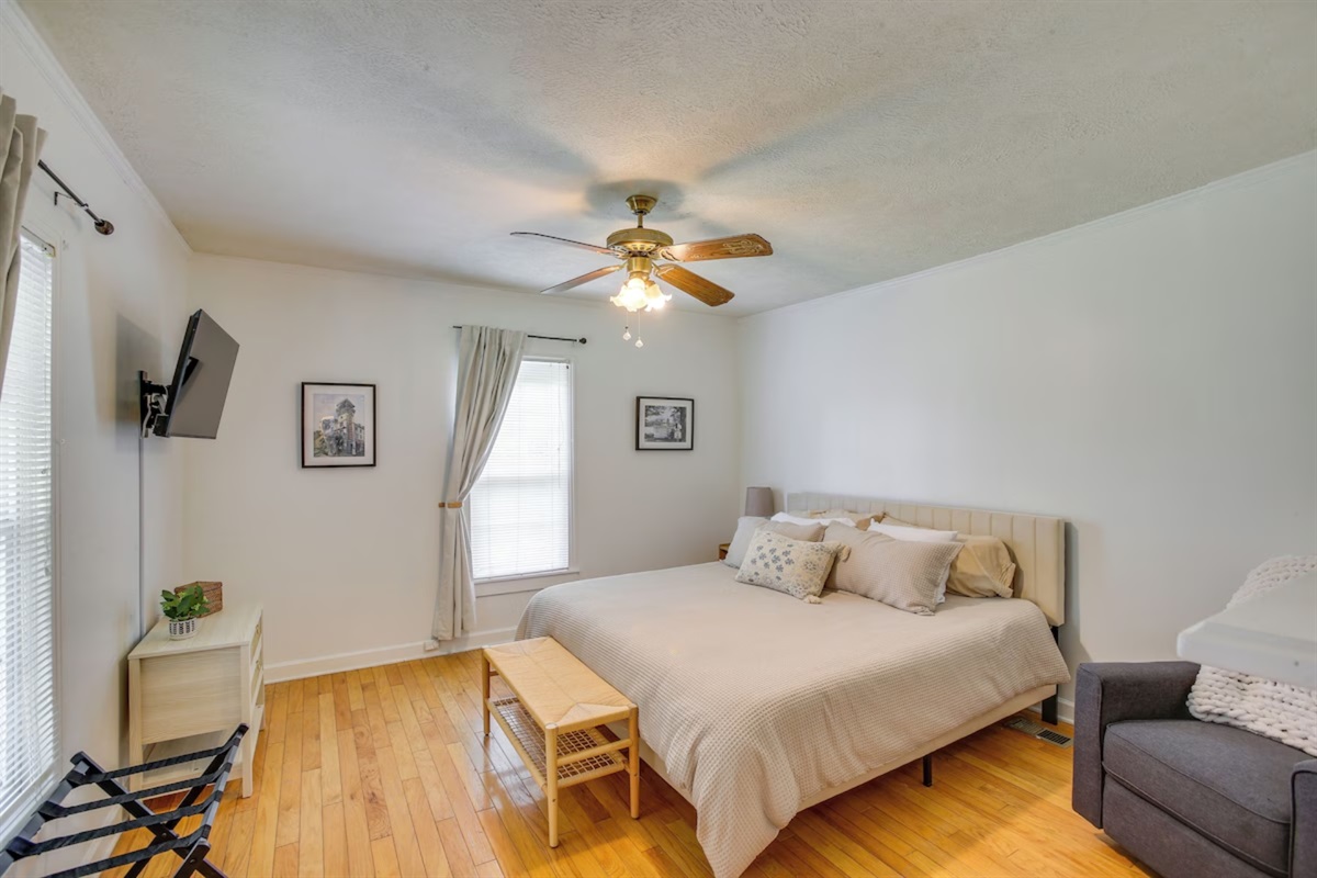 Bedroom #1 with king bed