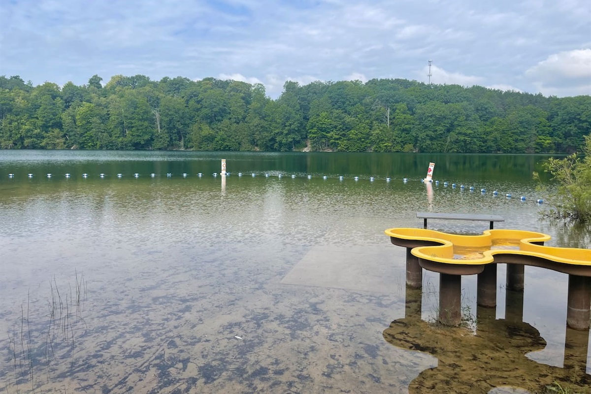Take our walking path to Twin Lakes Beach play area (.25 ml walk)