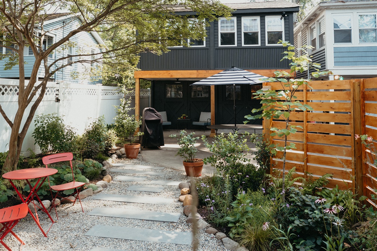 Garden facing back house