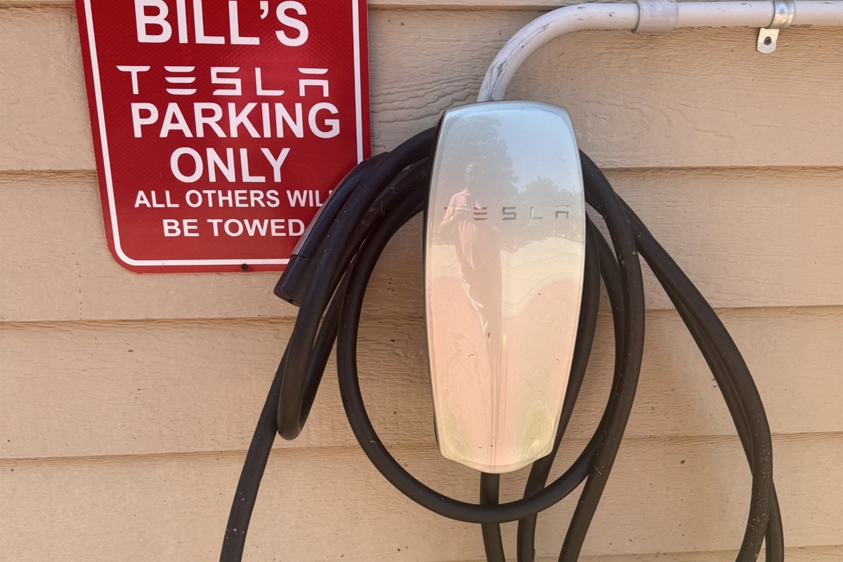 We have a Tesla charger as well as an adapter for other electric vehicles.